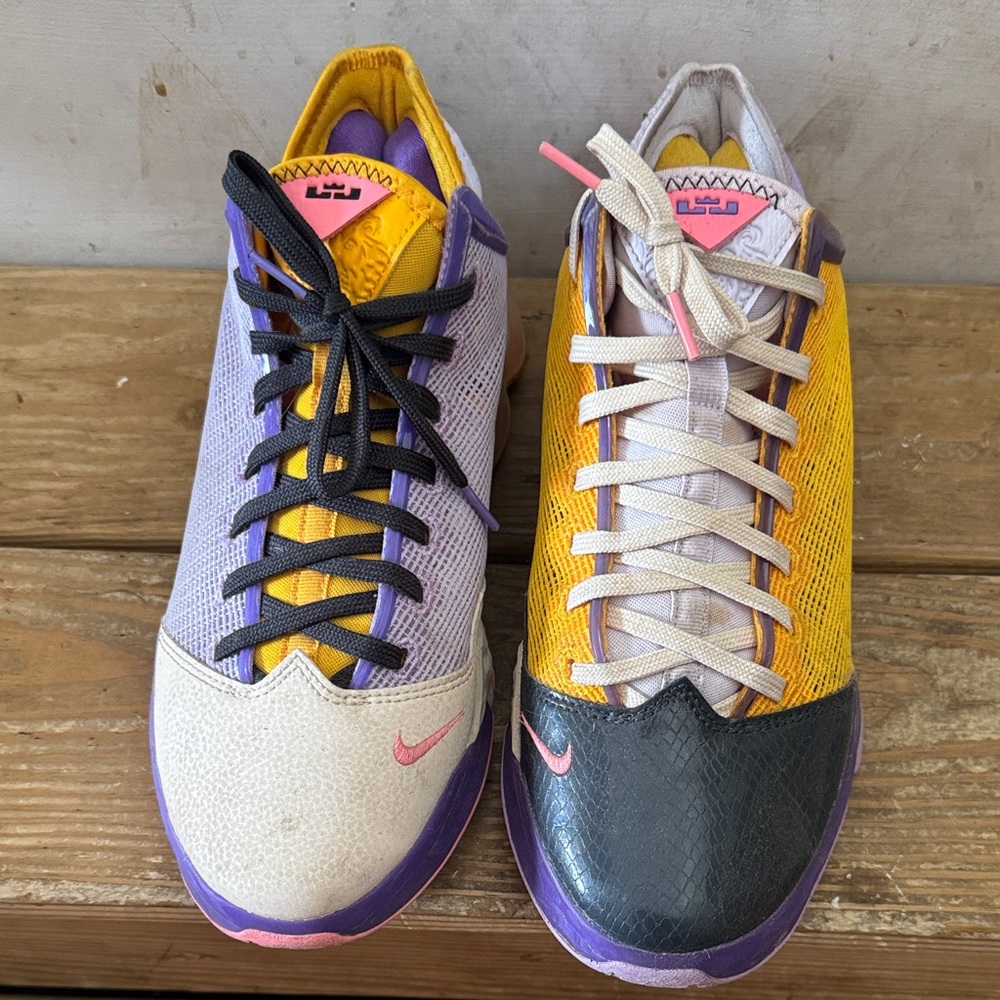 Nike LeBron 19 GUC Multicolor Sneakers with Bold Design Sz 8.5